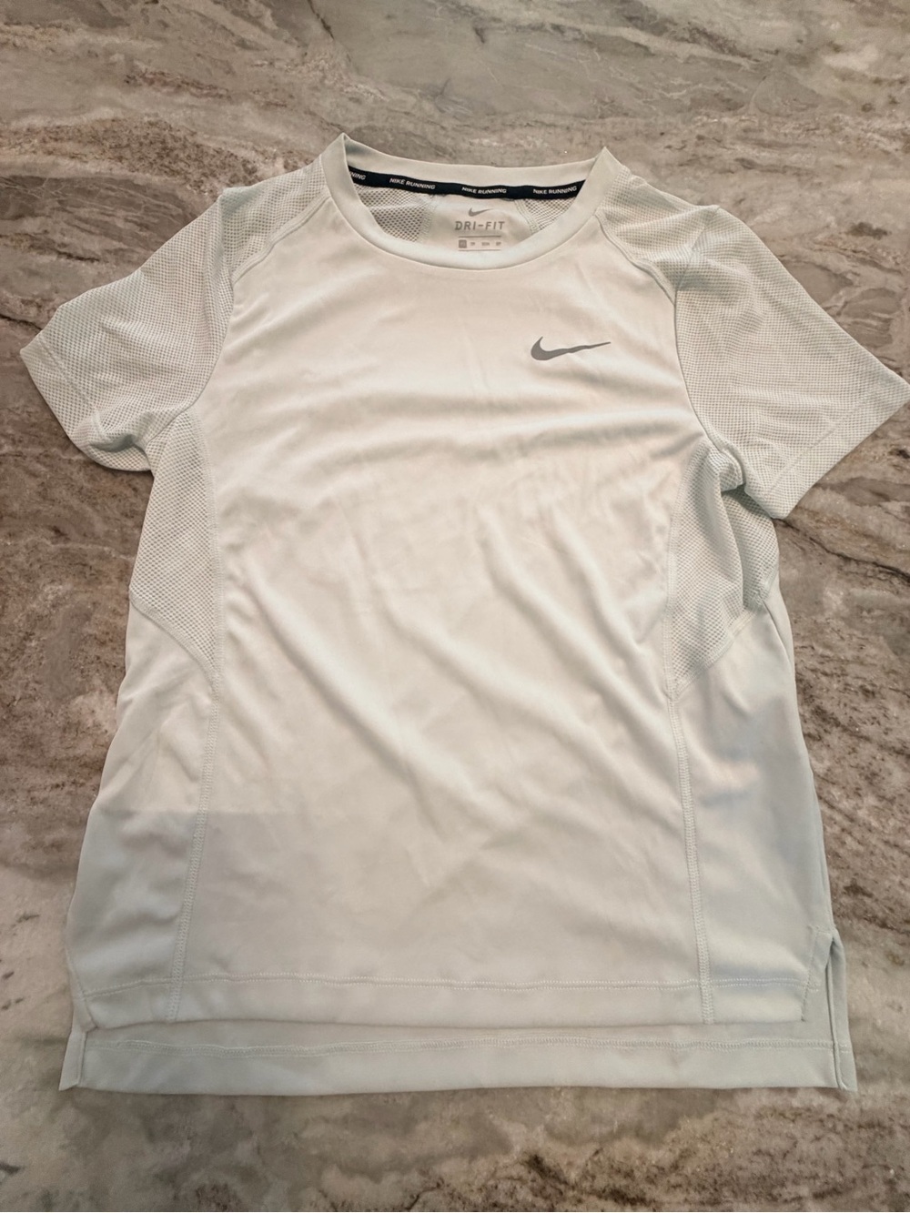 Nike Dri-FIT Running Shirt Women’s XS Light Mint Mesh Short Sleeve Athletic Top